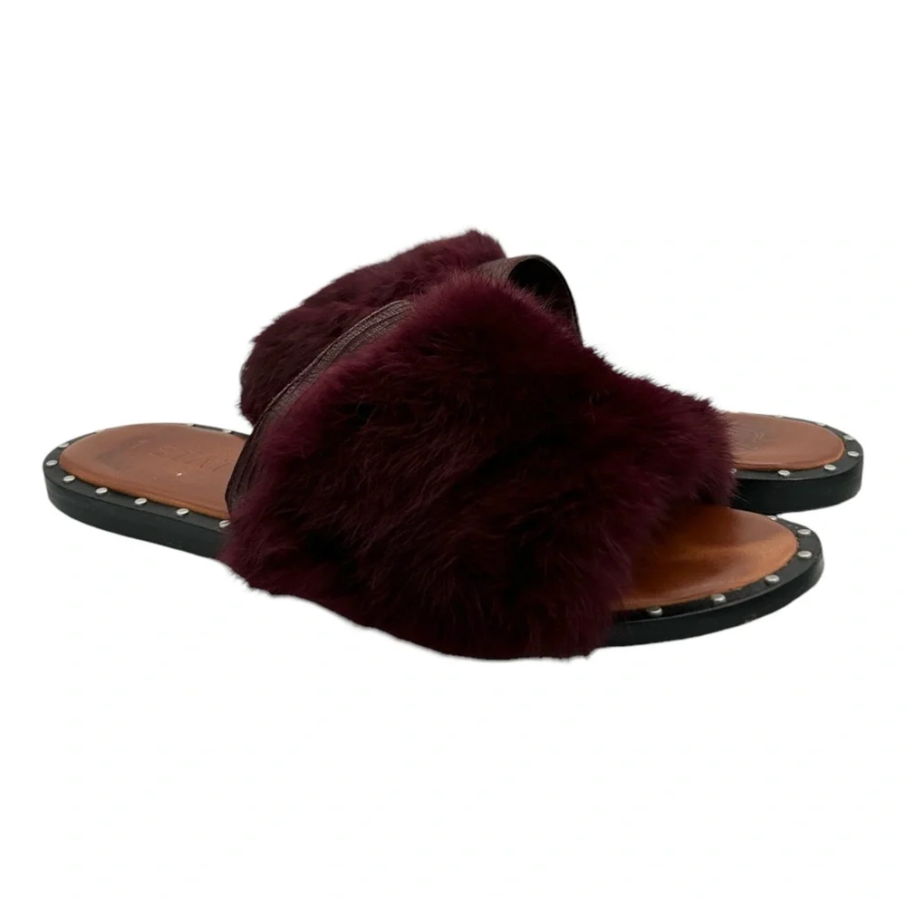 1. State Carrisma Fur Studded Slide Sandals (8M)